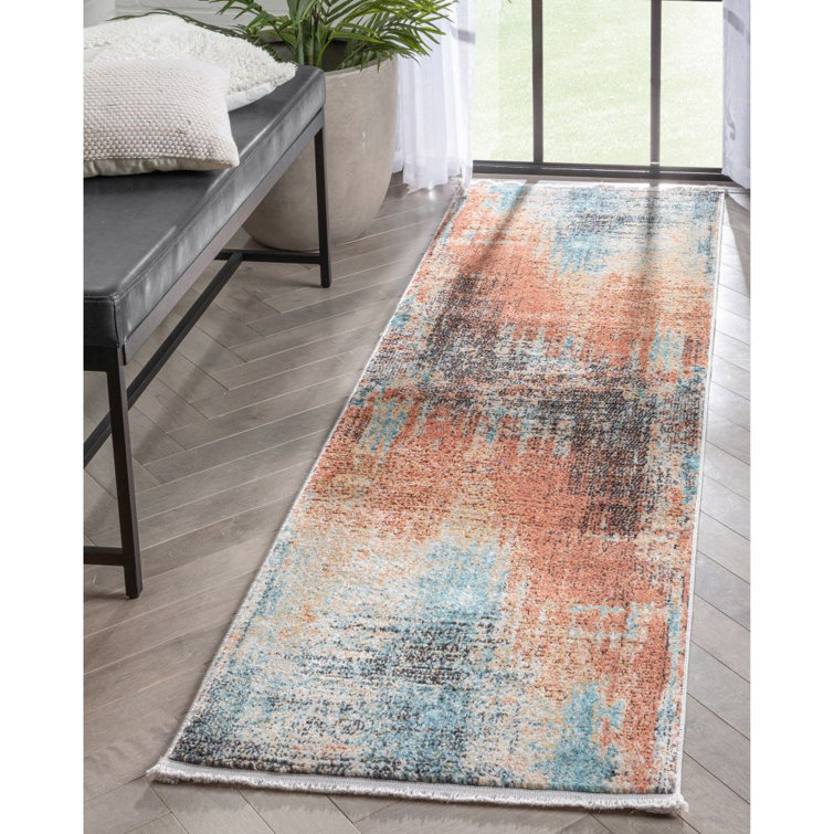 Well Woven Indira Power Loom Blue/Grey/Ivory Rug & Reviews Wayfair.co.uk